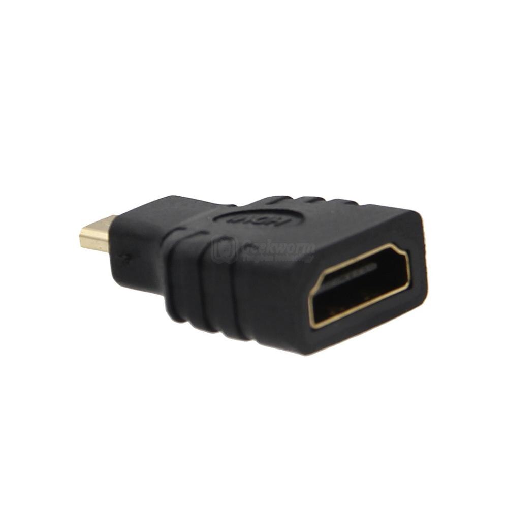 Raspberry Pi 4 Micro HDMI Male to HDMI Female Adapter Extension Adapter Converter for Raspberry Pi 4(2pcs/Lot)
