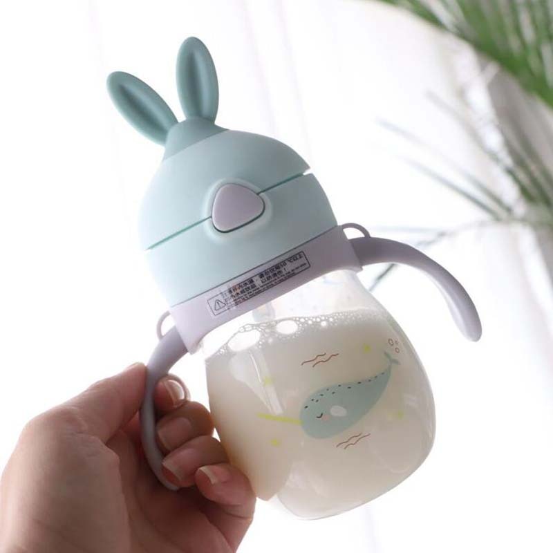 Botella de alimentación para bebés recién nacidos biberón de alimentación de 320ml 1 pieza de botella de leche de jugo de agua Tritan para bebé
