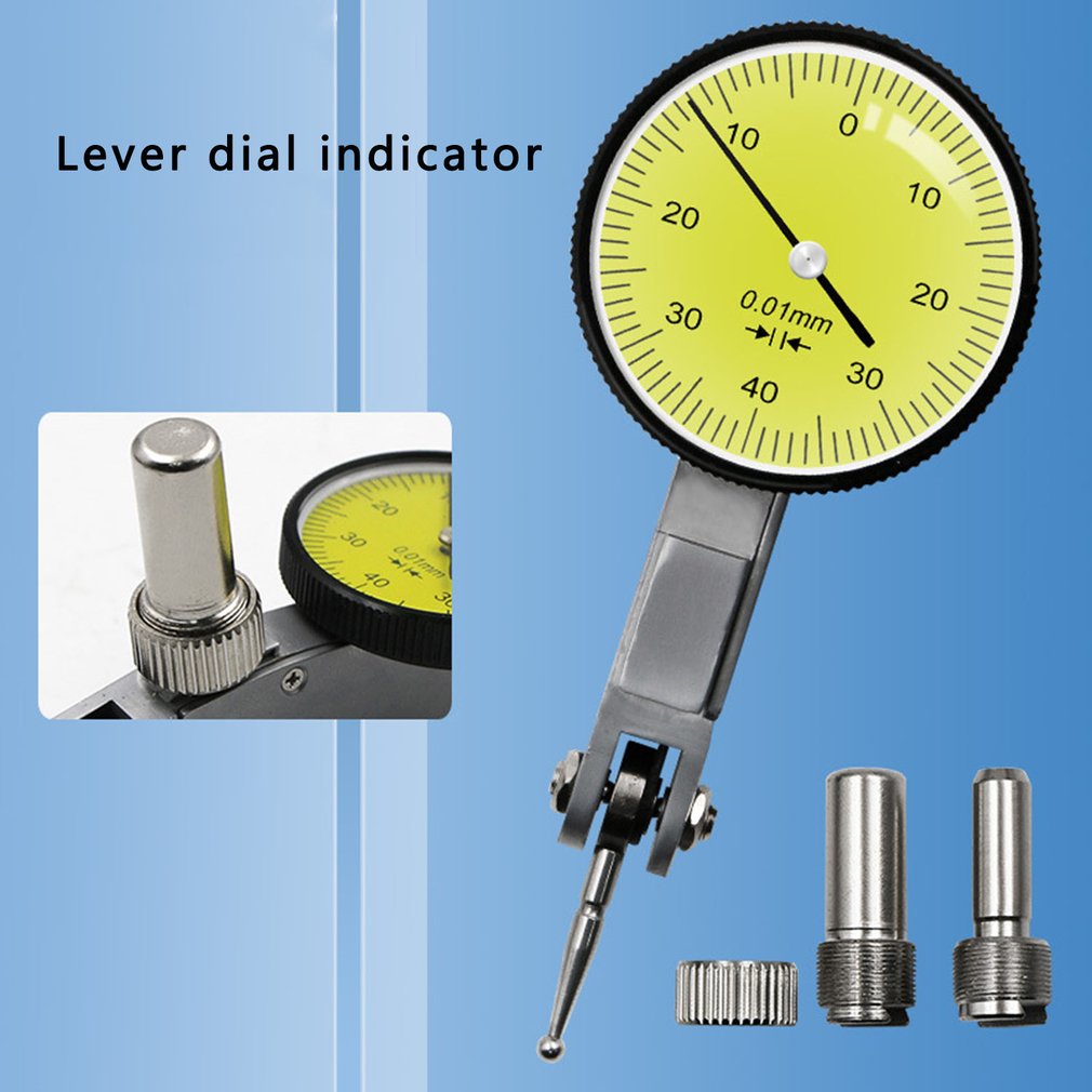 Genaue Dials Gauge Test Anzeige Präzision Metric Mit Schwalbenschwanz Schienen Montieren 0-0,8 MM 0,01mm Mess Instrument Werkzeug