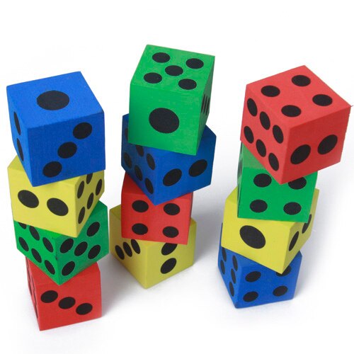 12 Stukken Spot Foam Dices Bulk Set Voor Educatief Party Gunsten Fun Speelgoed