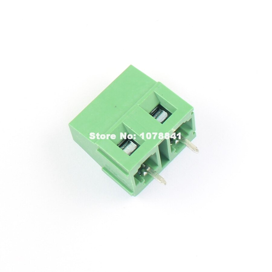 10pcs 7.5mm Pitch 2 Pin 2 Poles Straight PCB Screw Terminal Block 300V 10A