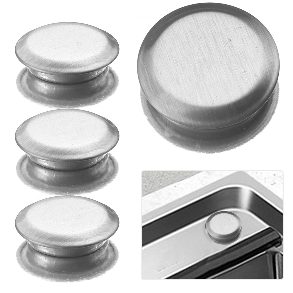 Stainless Steel Sink Plug Faucet Hole Cover Water Stopper Kitchen Drainage Seal Anti-leakage Basin Bathroom Tools 21mm,25mm,27mm