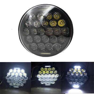Universal- Motorrad Scheinwerfer 5,75 Zoll LED Scheinwerfer H4 Phare Farol Moto Scheinwerfer Hallo/Abblendlicht 5-3/4 "projektor Licht Eisen 883.: 75W Schwarz