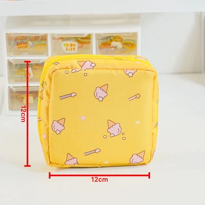 Bolsa de almacenamiento de tampones para mujeres y niñas, bolsa organizadora de cosméticos, estuche de almohadilla sanitaria, servilletas, bolsas de cosméticos, soporte de tampones: Negro