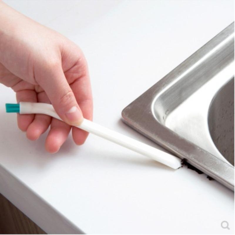 2 pezzi/set pulizia spazzola stretta manico lungo spazio portatile spazzola per pulizia spazio biberon utensile da cucina per la casa piccola spazzola