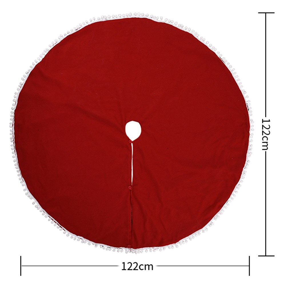 Kerstboomrokken voor thuis, jaardecoratie, kerstboomrok, kerstboomrok, linnen vloermat voor scène-indeling 122cm