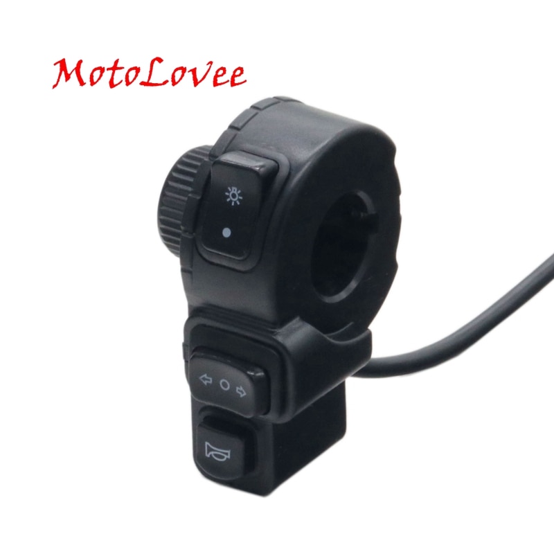Motolovee 22Mm Motorfiets Switches Motor Claxon Turn Signaal Elektrische Fog Lamp Light Start Stuur Controller Schakelaar