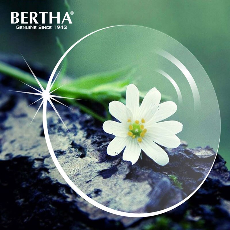 BERTHA 1.56 1.61 1.57 1.74 Index Clear Prescription Lens 2pcs