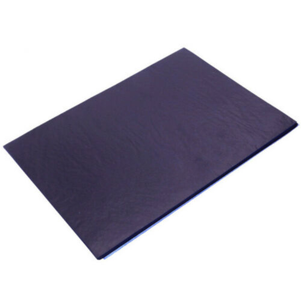 100 ark  a4 mørkeblåt carbon håndstencil overførselspapir hektograf repro sæt 25.5*18.5cm