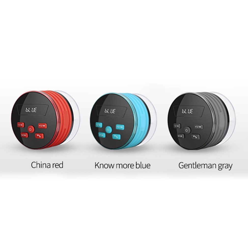 IPX7 Waterdichte Draadloze Speaker Met FM Radio Ingebouwde Microfoon Draagbare Douche Radio Subwoofer Superieur Geluid