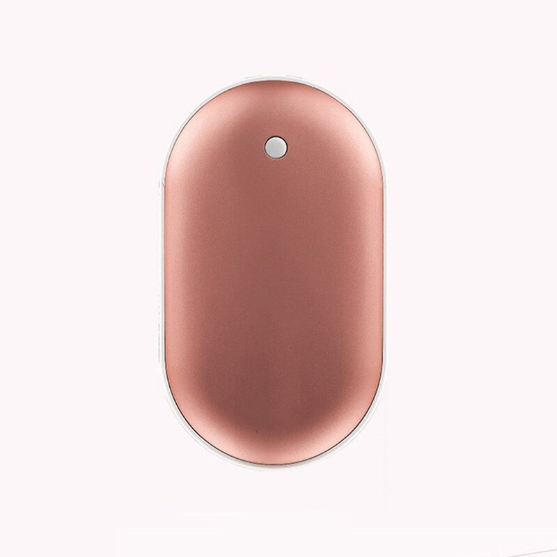 4000 Mah Mini Handwarmer Usb Opladen Pocket 5V/1A Telefoon Power Bank Lange Levensduur Draagbare Winter body Handy Warmer Hand Heater: Rose Gold