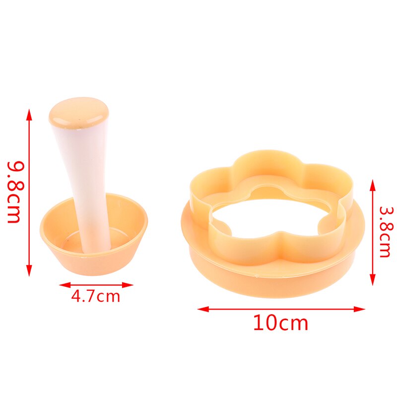 Plastic Pastry Tamper Tart Shell Molds Tart Cutter Flower/Round Dough Cookie Cutter Set Cupcake Muffin Mold: as pic