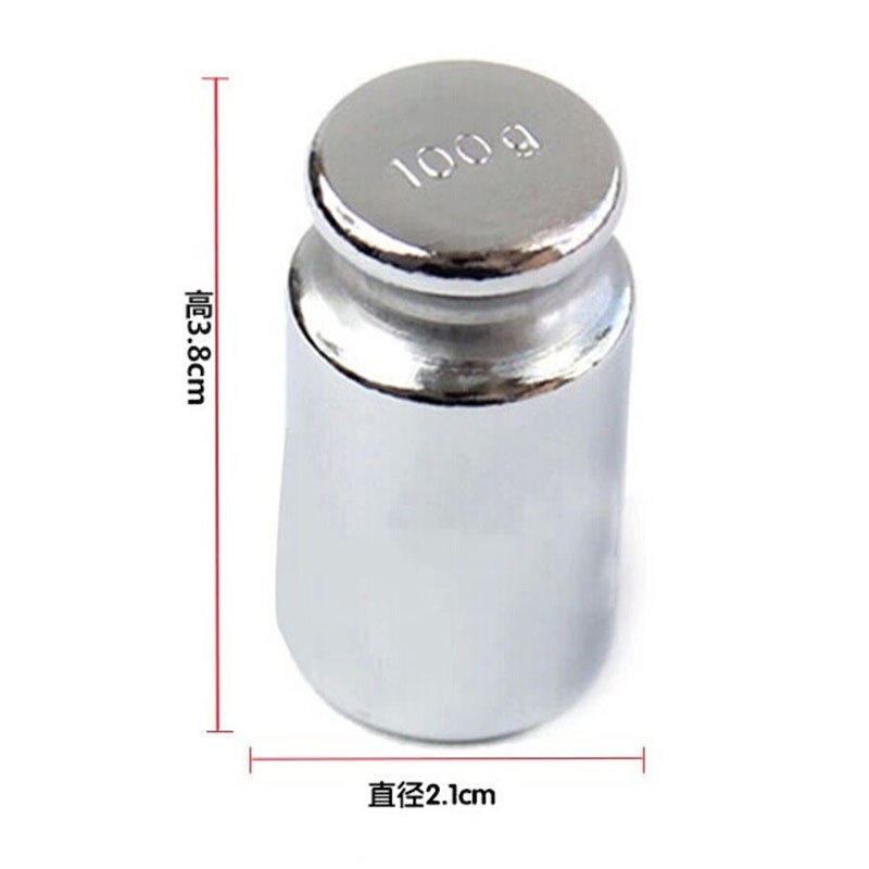 Silver 100g Correction Calibration Gram Scale Weight for Mini Digital Pocket Scale Calibration Tool HR
