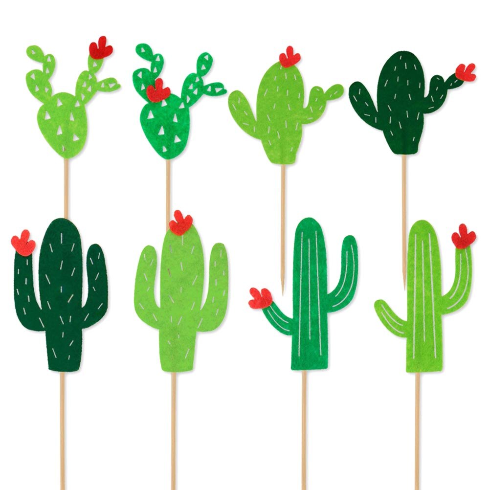 16 Pcs Cactus Cake Decor Feestelijke Vreugdevolle ... – Grandado