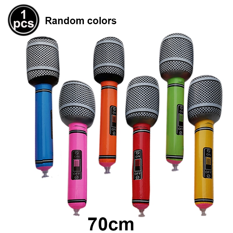 90s Party Decor Inflatable Rock Star ballon set Inflate Rock Musical Instrument Rock Pop Star Disco 80s 90s Retro Party Supplies