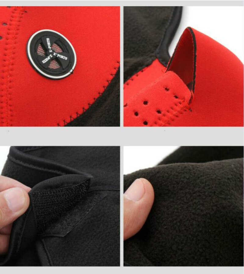 Mascarilla de media cara para motocicleta Unisex, forro polar para esquí, nieve, Moto, deportes de ciclismo, bufanda protectora para cuello cálido, 1 unidad