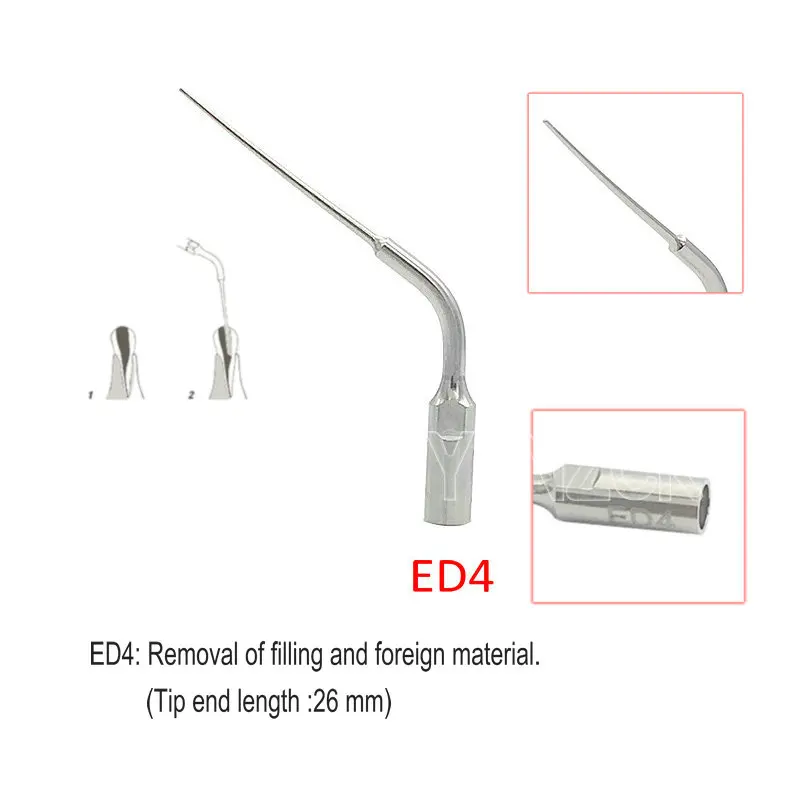 Puntas de escalador ultrasónico Dental, compatibles con escalador ultrasónico Satelec/DTE ED1/ED2/ED3/ED4/ ED5, 1 ud.: Verde