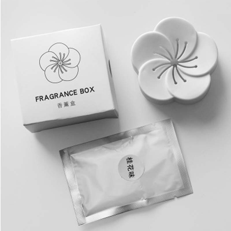 Bloemvorm Air Verse Doos Auto Wc Wierook Opbergdoos Elimineren Geuren Geur Luchtverfrisser Aromatherapie Doos Deodorizer 1 stuk