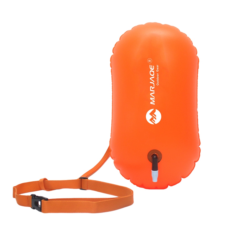 Open Water Swim Buoy Ultralight Safety Float Swimming Bag For Swimmers Triathletes Snorkelers Surfers: Orange