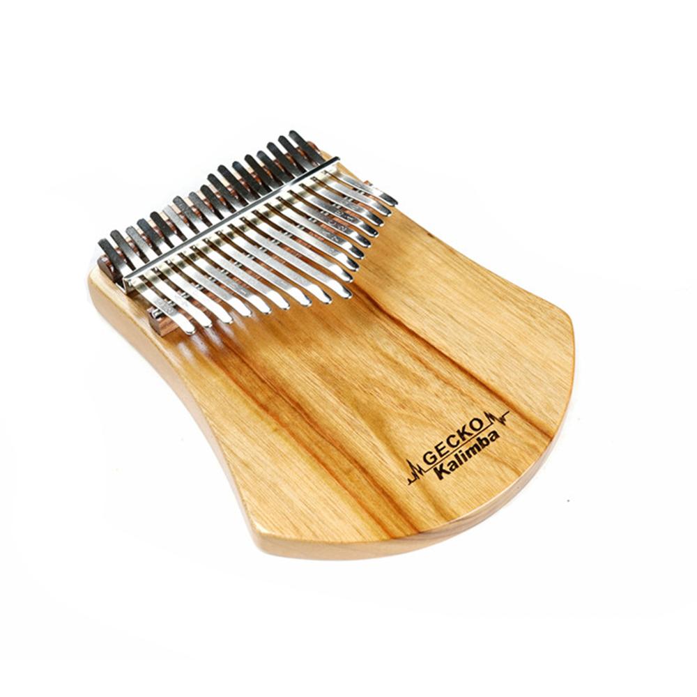 GECKO 17 Keys Kalimba African Camphor Wood Thumb Piano Finger Percussion Wood Musical Instrument Mbira Likembe Sanza