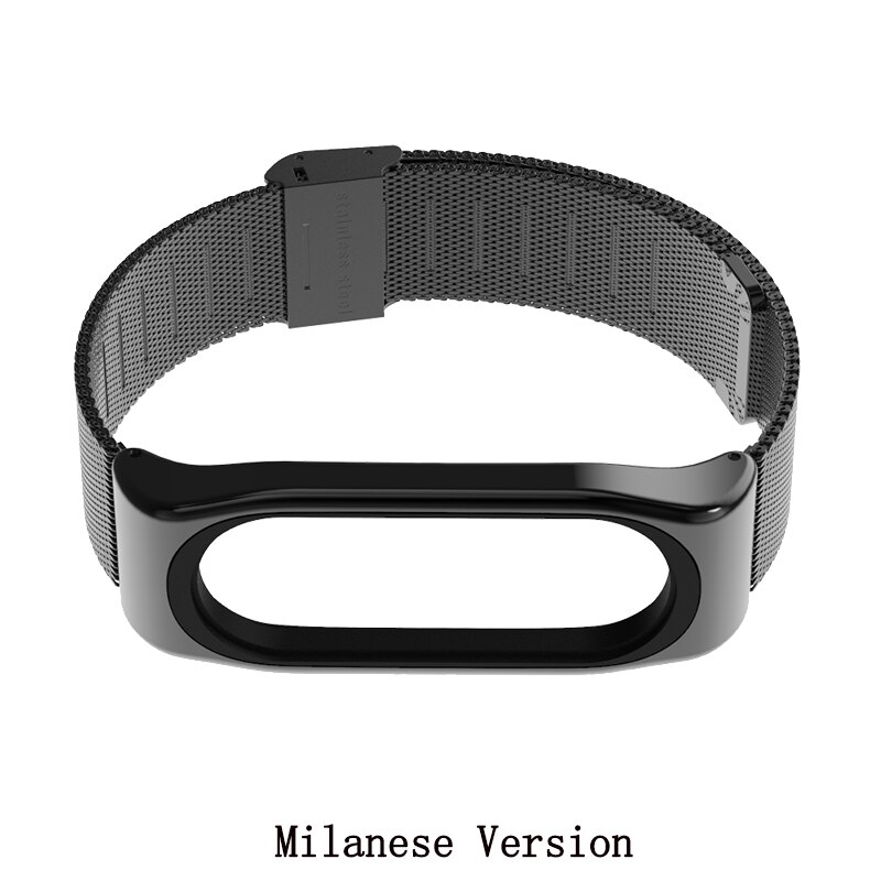 Mi jobs mi Band 4 Strap Metall Für Xiao mi mi Band 4 Edelstahl Armband mi Band 4 3 handgelenk Riemen mi band 3 Smart Armband NFC: Milanese Black