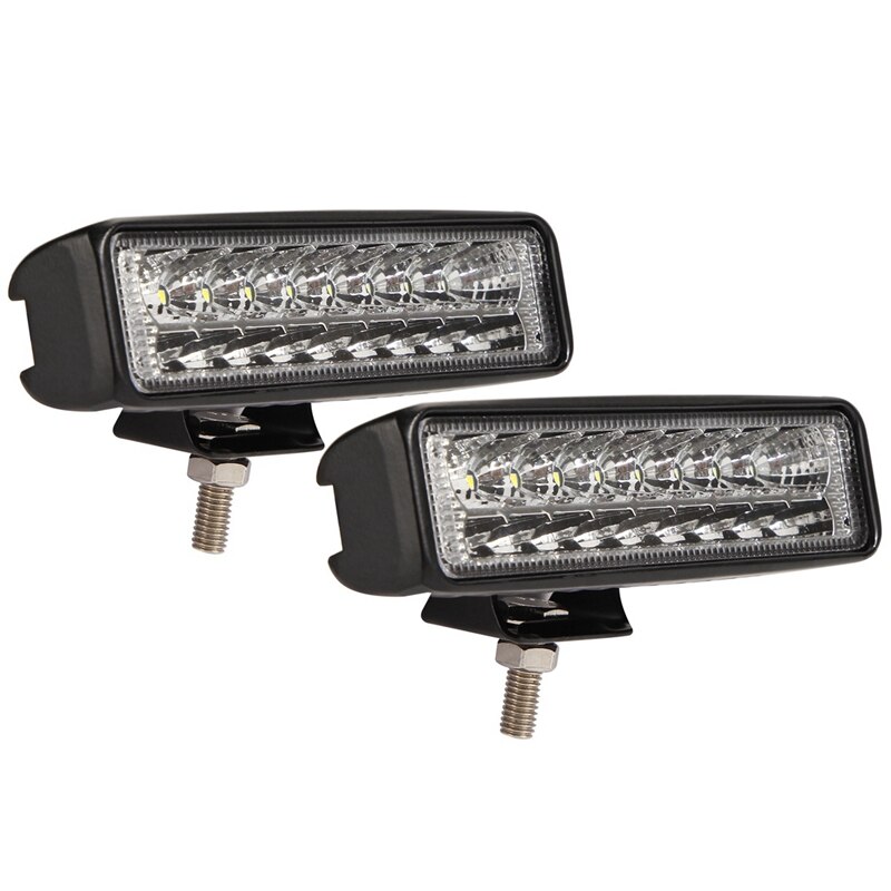 6 pulgadas Barra de luz LED de obra de punto de inundación conducción niebla lámparas de coche SUV Offroad camión