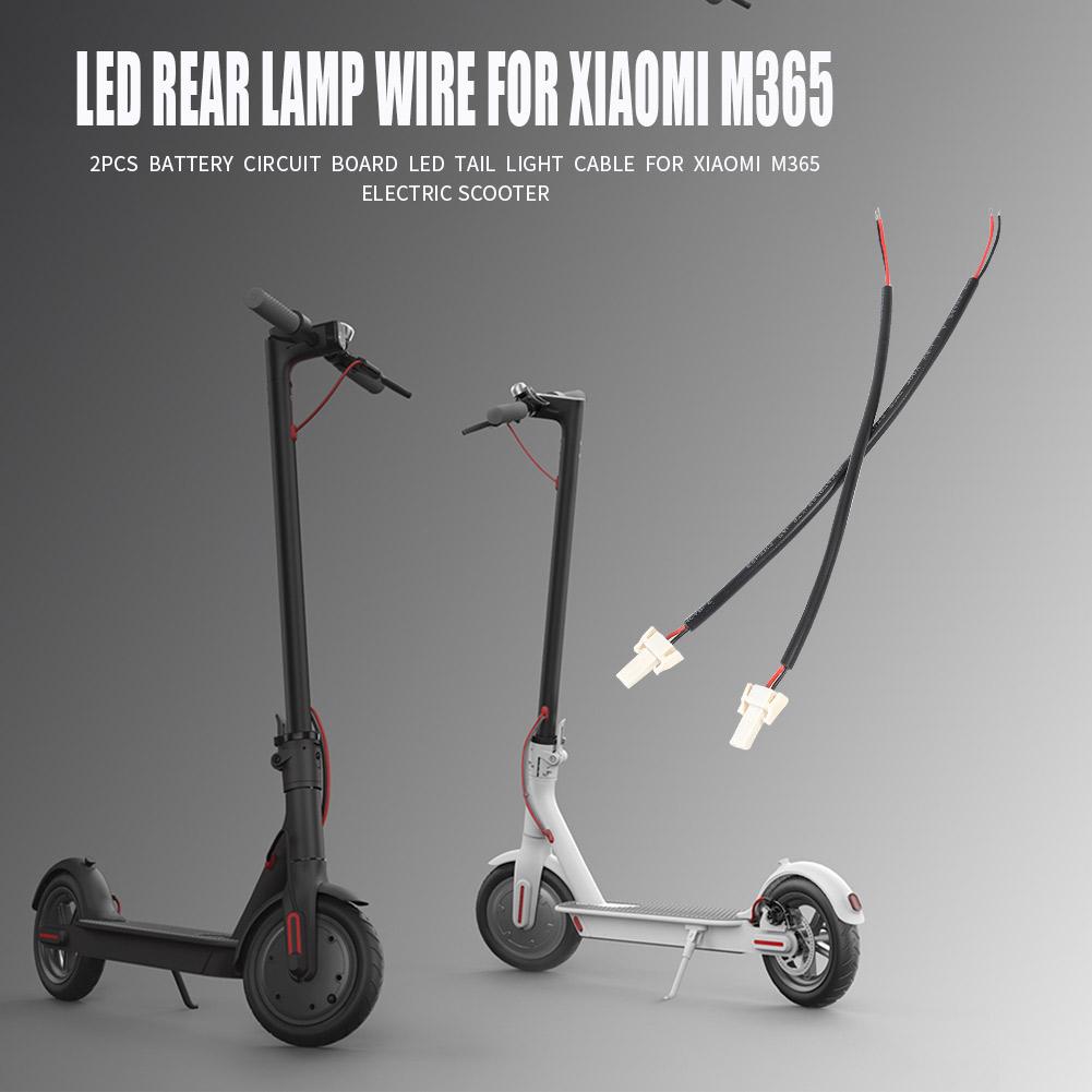 2pcs Della Batteria LED di Coda Fili Cavi di Luce HA CONDOTTO LA Lampada Posteriore per Xiaomi M365 Scooter Circuito Scheda di Coda Cavo Della Luce