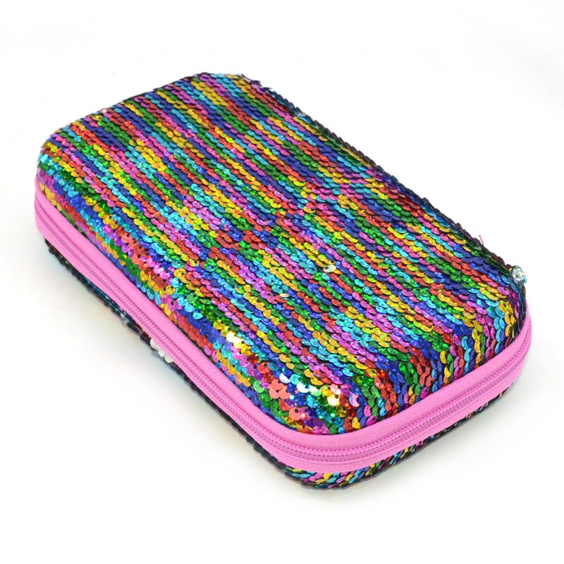 Sequin Pencil Case Estuche Escolar Kalemlik Trousse Scolaire Stylo Sequin Pencilcase Box Utiles Escolares Cute Pen Case Astuccio