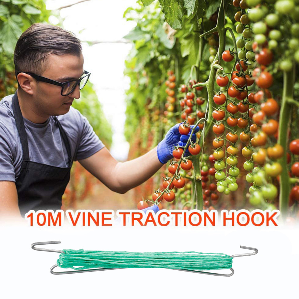 Towing Hook Plant Stand Tomato Holder 10/15m 10pcs Grow Gardening Garden Weather-resistant Outdoor Greenhouse Accessories
