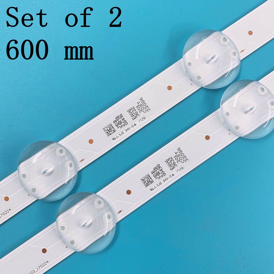 Bande rétroéclairée pour LG, 2 pièces, 8 s, 600mm
