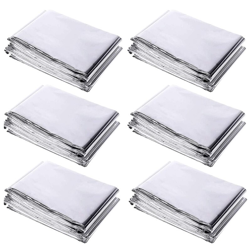 6 Pack High Silver Reflective Mylar Film, Garden Greenhouse Covering Foil Sheets Effectively Increase Plants Growth