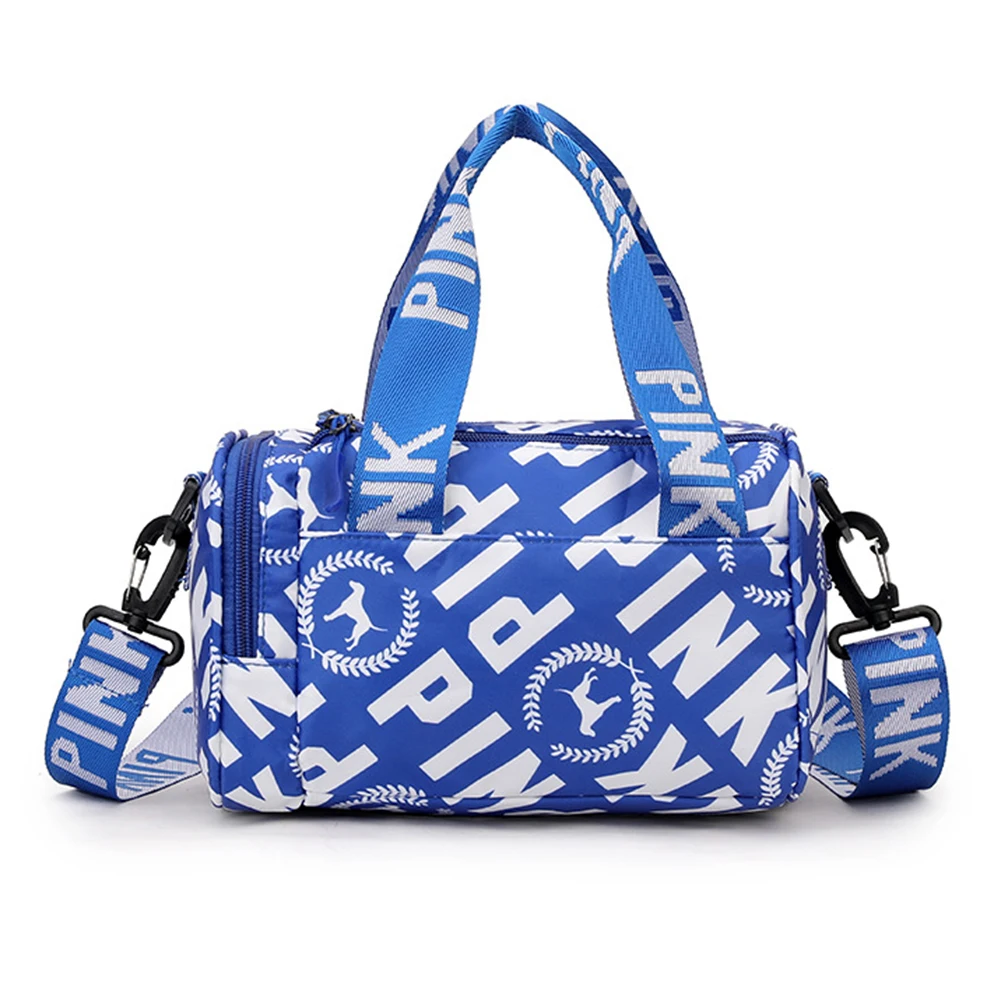 Mochila esportiva feminina multifuncional pequena bolsa de treinamento de fitness resistente ao desgaste alça ajustável com zíper para viagens natação: Azul