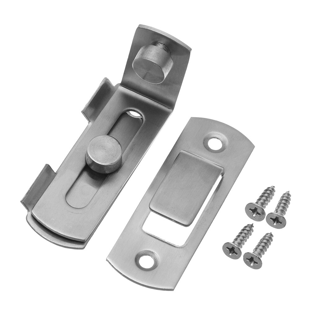 90 Degree Hasp Latches Stainless Steel Sliding Door Chain Locks Security Tools Hardware For Window Cabinet Hotel Home Hardware