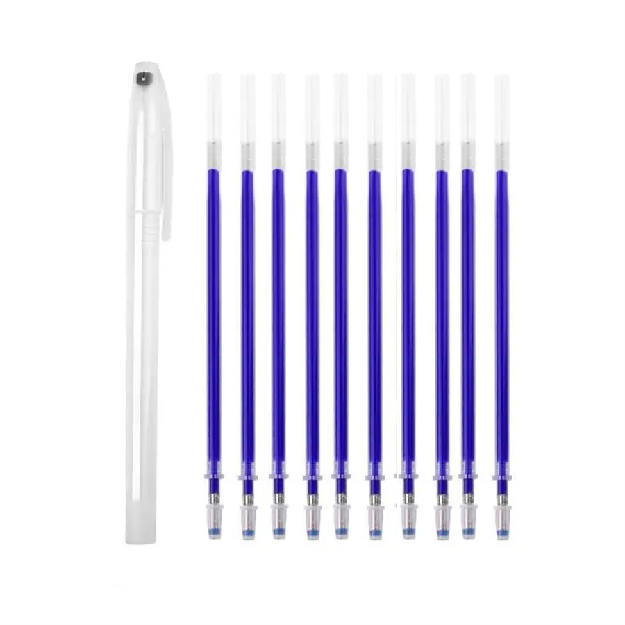 Erasable Pen for Fabric Clothes Sewing , erased by iron and heat: Blue