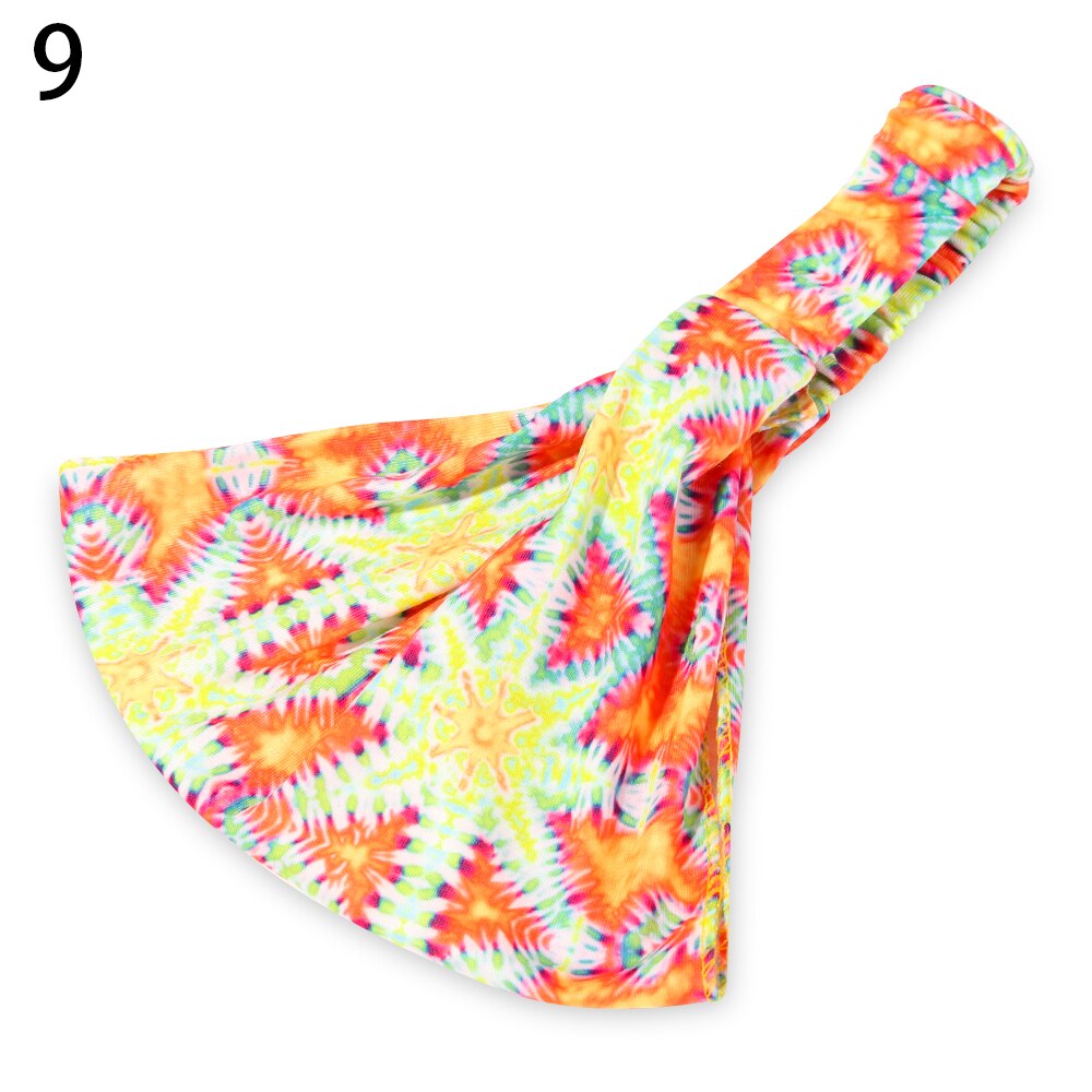 Sportliches elastisches stirnband, yoga-turban, breites haarband, damen-kopftuch, haaraccessoire, schlicht: 9