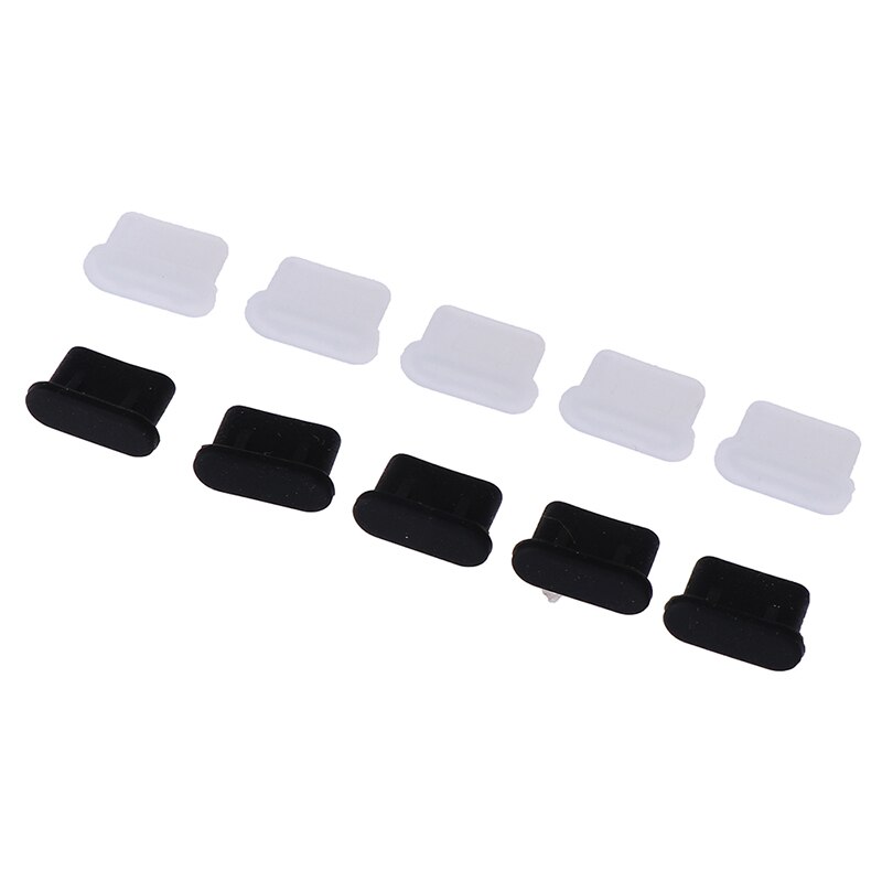 1pc/5 stuks stofdichte afdekkap jack-opladerplug usb type-c-poort anti-stofplug voor mobiele telefoon