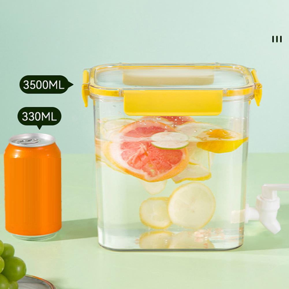 3.5L 4.5L Cold Kettle Large Capacity Multipurpose PET Faucet Lemonade Jug for Kitchen 