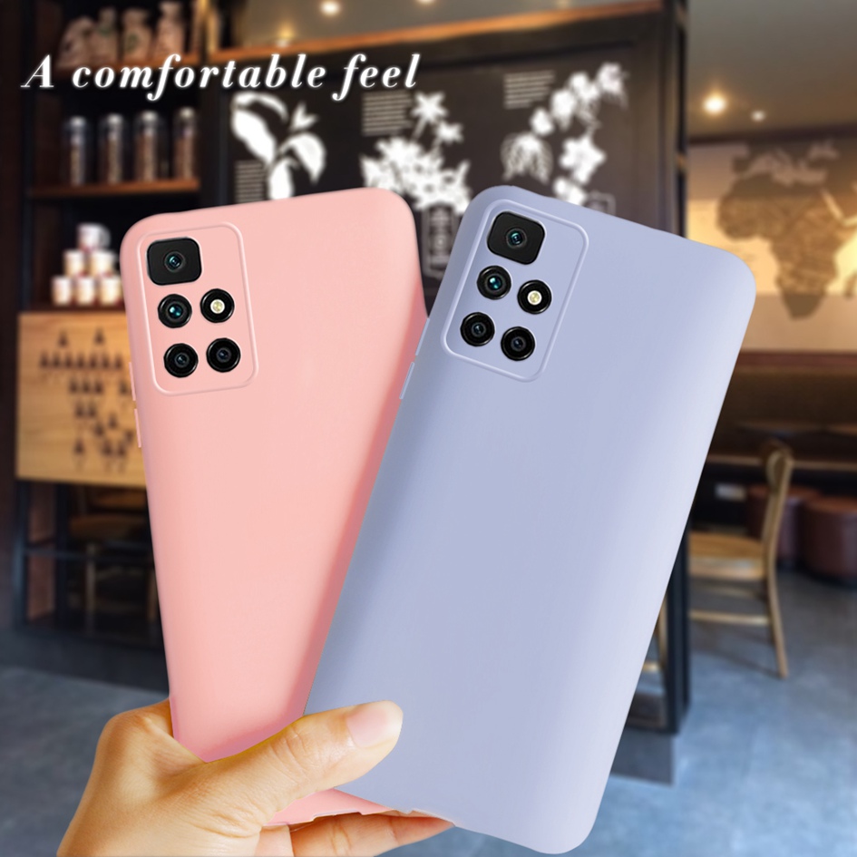 Funda de silicona para Xiaomi Redmi 10, carcasa suave a prueba de golpes, parachoques