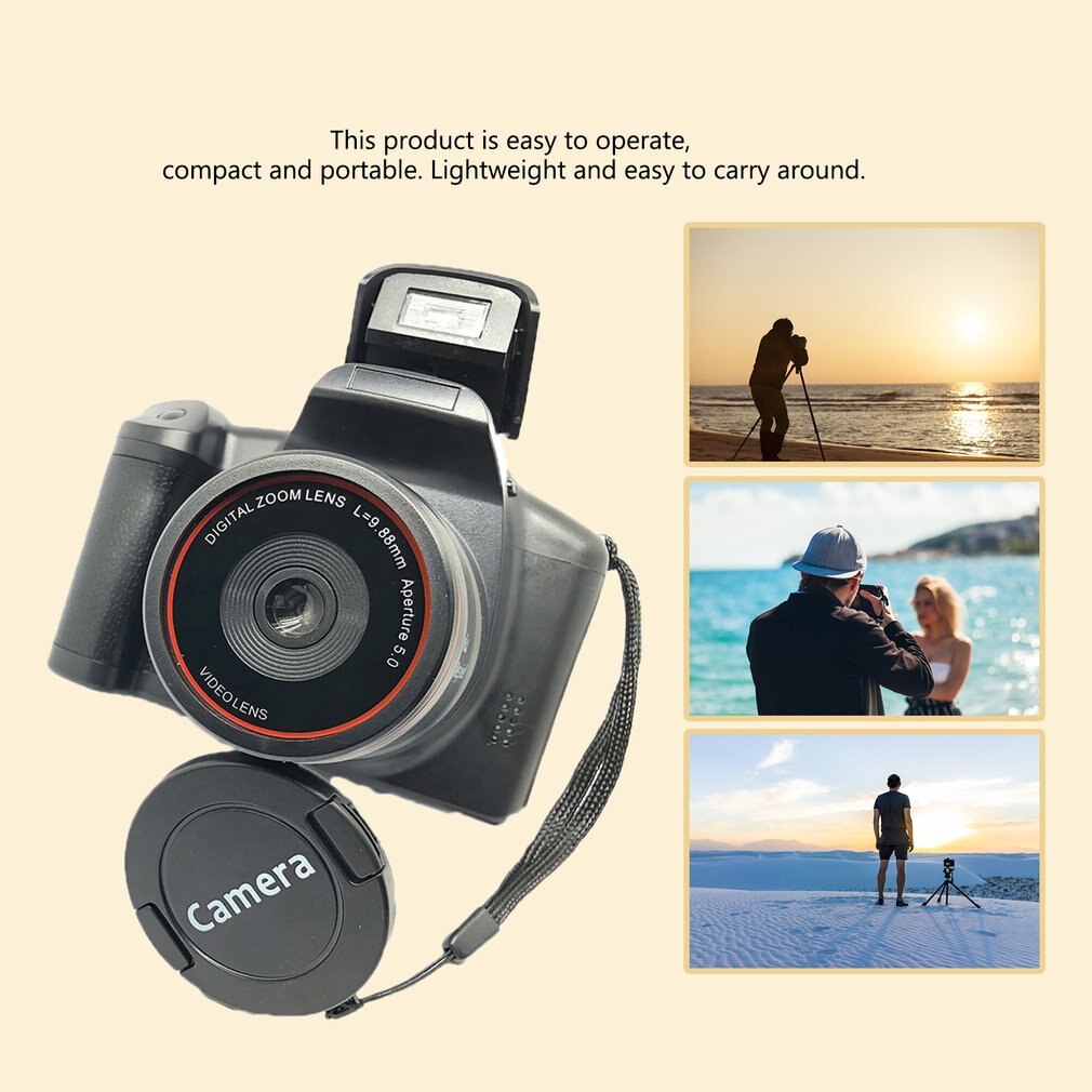 Cámara Digital XJ05 SLR 4X, Zoom Digital, pantalla de 2,8 pulgadas, 3mp, CMOS, resolución máxima de 12MP, salida de TV HD 720P, soporte de vídeo para PC,