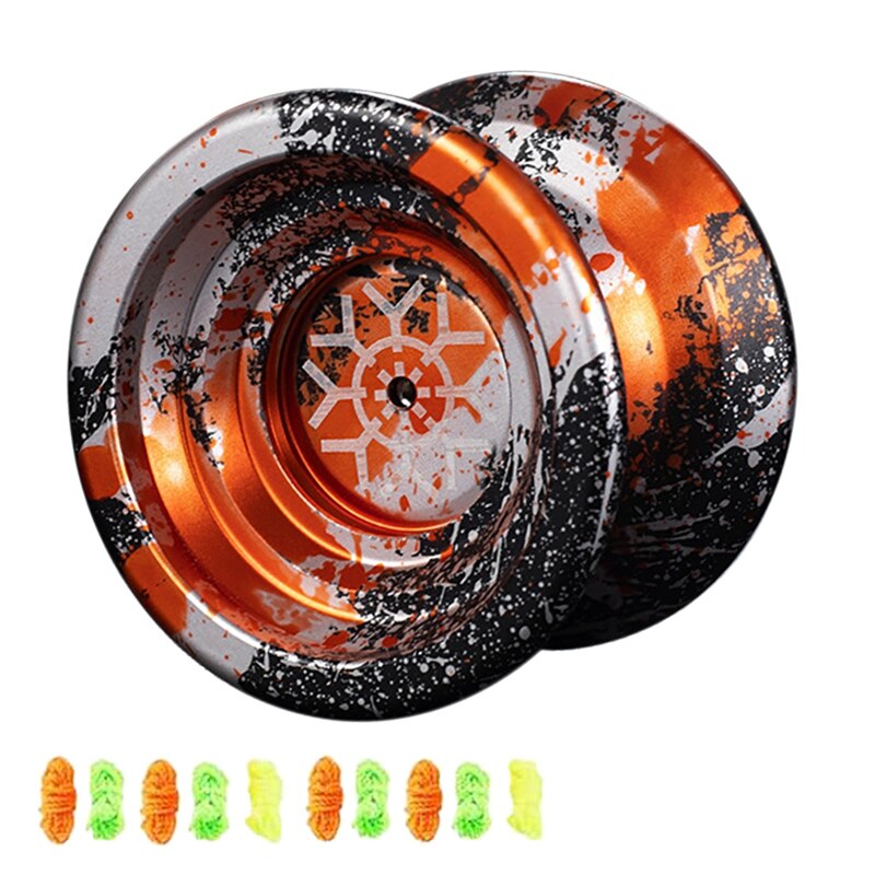Yo-yo no longer responds, professional yo-yo for children, aluminum alloy beginner yo-yo ball with ball bearings for beginner players: Default Title