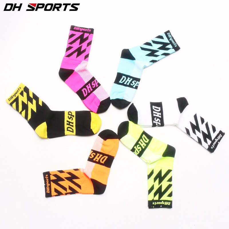 Real Dh Sports Elite Cycling Socks Outdoor Leisure Exercise Training Breathable Plus Stockings Sock Bike Clubs For Man