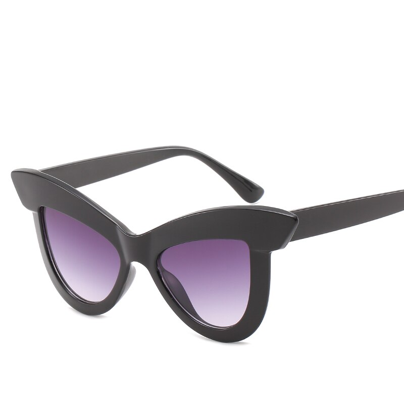 gafas de sol de personalidad cejas grandes ojos de gato senderismo gafas de sol coloridas tendencia de conducción gafas de sol de cruce: 12-BJ5190-C2