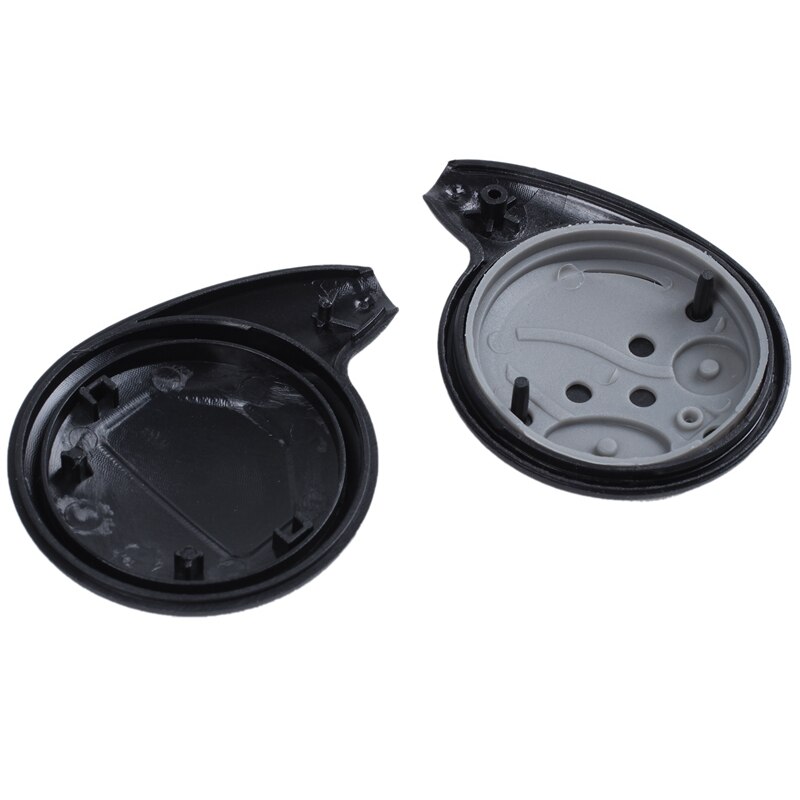 Funda de llave de 2 botones para control remoto, funda de llave para alarma Cobra Fob sin batería, color negro