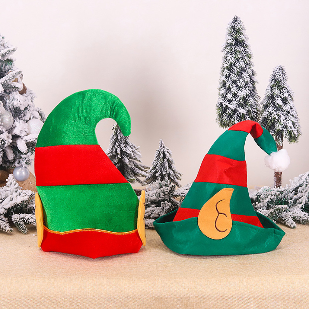 Santa Hat Winter Warm Christmas Elf Hat Child Adult Christmas Hat Cartoon Hat