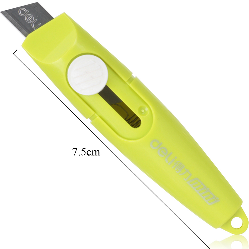 Couteau utilitaire Portable mignon coupe-papier pour boîte à papier ouvre-lettres colorées pour enfants outils faits maison papeterie rétractable sûre