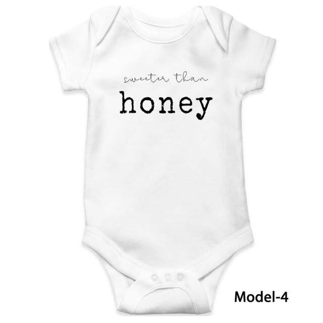 Pasgeboren Baby Kleding Baby Rompertjes Korte Mouw Meisje En Jongen Kleding Baby Pak 100% Katoen Zacht Ademend Wit 0-12 Maanden: Model-4 / 9-12m