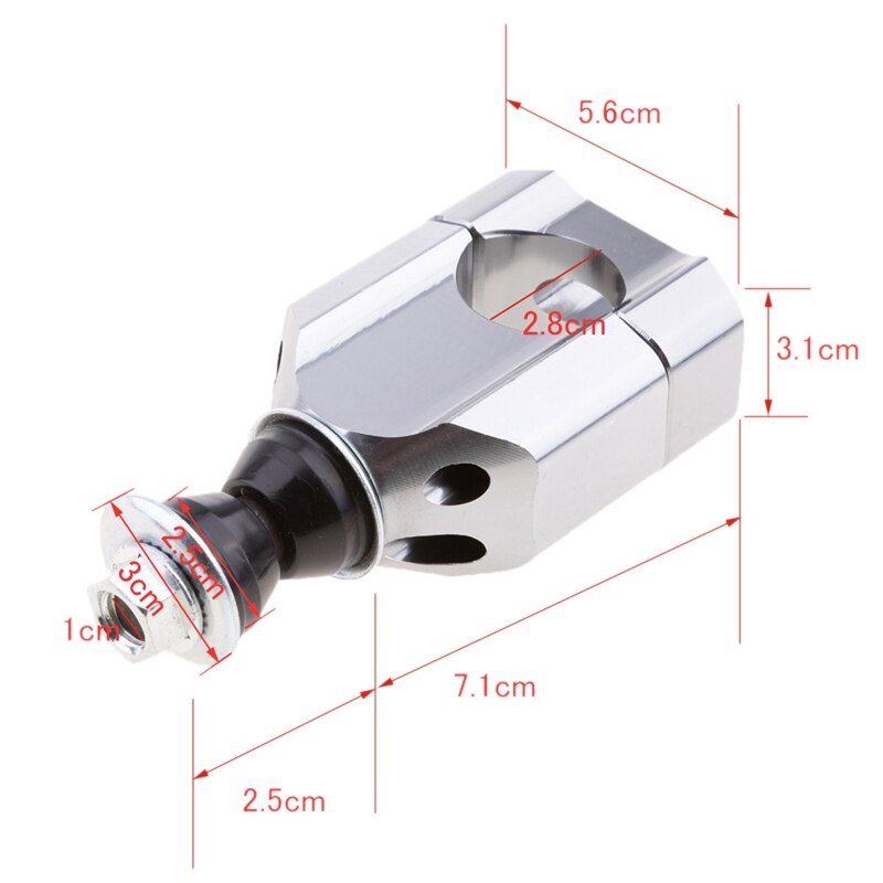 2Pcs 7/8 Inch 22mm 11/8 Inch 28mm CNC Motorcycle Handlebar Mount Riser Clamp Aluminium HandleBar Mounts Clamp Riser