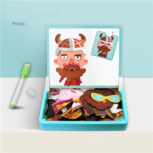 Baby Speelgoed Magnetische Puzzel 3D Puzzel Verkeer Oceaan Letter en Nummer Houten Puzzel Vroege Educatief speelgoed voor Kinderen