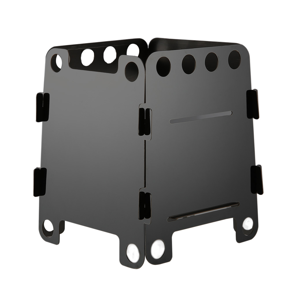 Outdoor Lightweight Camping Wood Stove Portable Outdoor Folding Titanium Wood Stove Burning Picnic Alcohol Wood Stove