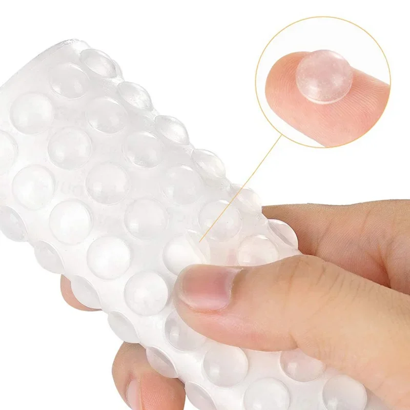 100pcs Silicone Anti-collision Particles Self Adhesive Door Stopper Rubber Damper Buffer Cabinet Bumpers Silicone Furniture Pads